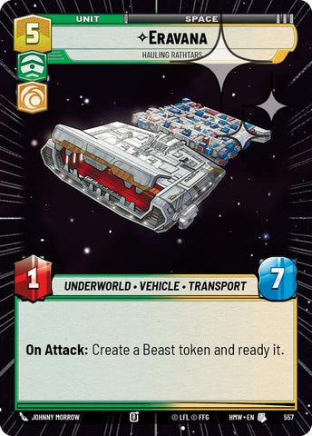 Image for Eravana - Hauling Rathtars (Hyperspace Foil) (557) (Homeworlds) (HMW) - Star Wars: Unlimited