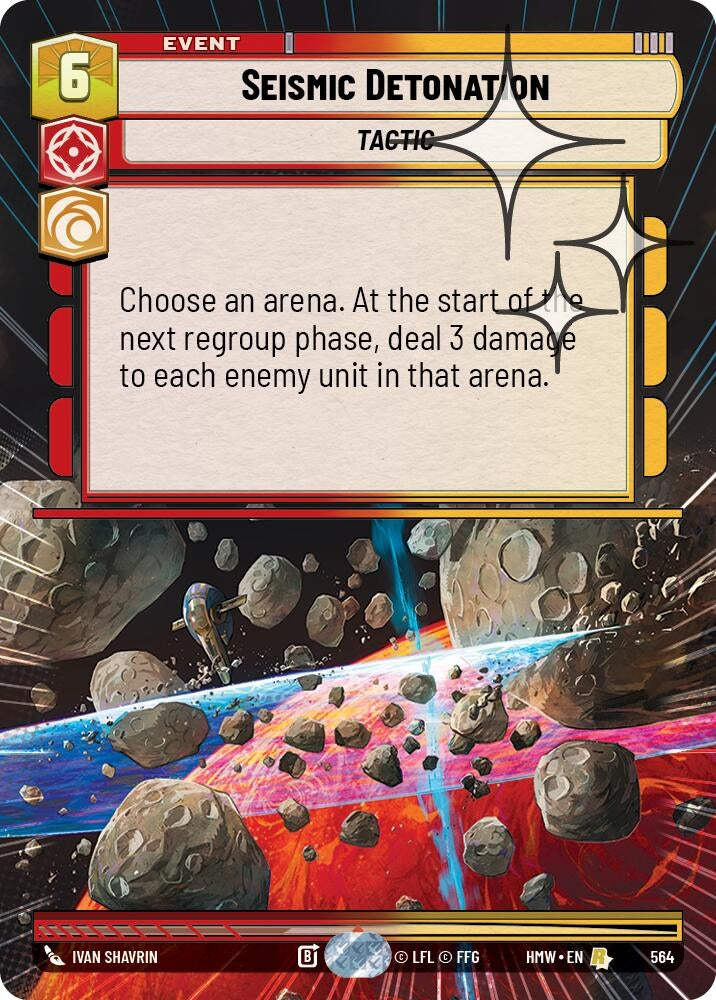 Image for Seismic Detonation (Hyperspace Foil) (564) (Homeworlds) (HMW) - Star Wars: Unlimited