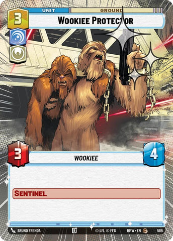 Image for Wookiee Protector (Hyperspace Foil) (585) (Homeworlds) (HMW) - Star Wars: Unlimited