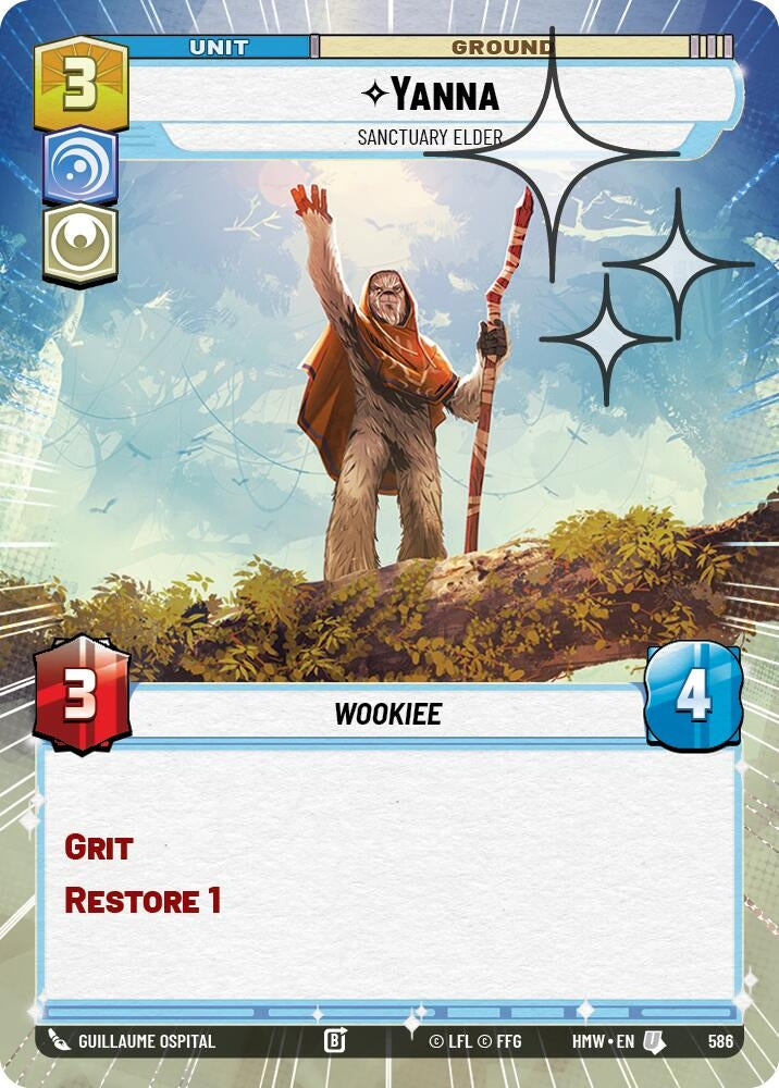 Image for Yanna - Sanctuary Elder (Hyperspace Foil) (586) (Homeworlds) (HMW) - Star Wars: Unlimited