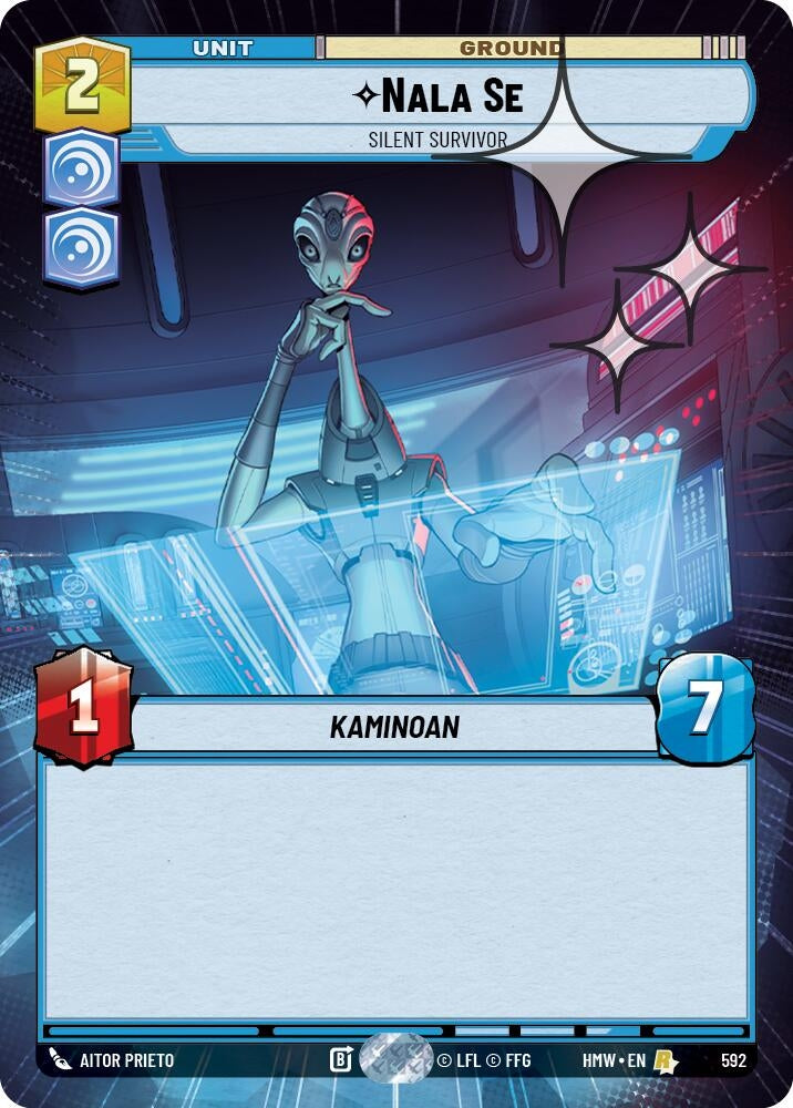 Image for Nala Se - Silent Survivor (Hyperspace Foil) (592) (Homeworlds) (HMW) - Star Wars: Unlimited