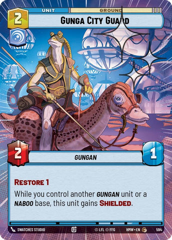 Image for Gunga City Guard (Hyperspace Foil) (594) (Homeworlds) (HMW) - Star Wars: Unlimited