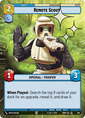 Image for Remote Scout (Hyperspace Foil) (595) (Homeworlds) (HMW) - Star Wars: Unlimited