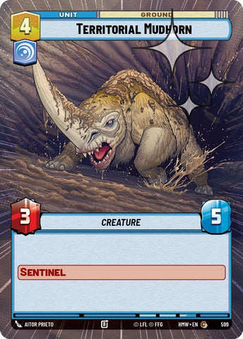 Image for Territorial Mudhorn (Hyperspace Foil) (599) (Homeworlds) (HMW) - Star Wars: Unlimited