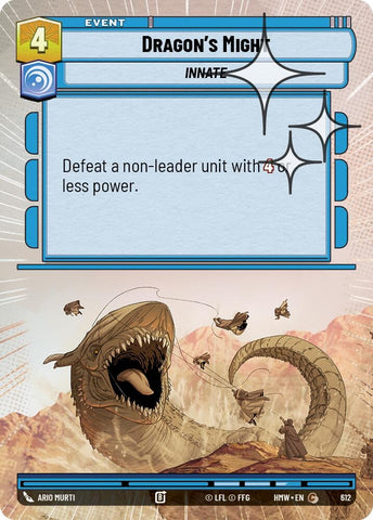 Image for Dragon's Might (Hyperspace Foil) (612) (Homeworlds) (HMW) - Star Wars: Unlimited