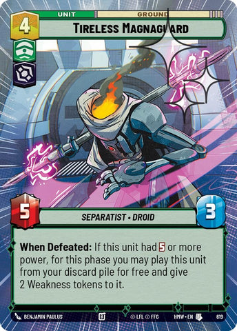 Image for Tireless Magnaguard (Hyperspace Foil) (619) (Homeworlds) (HMW) - Star Wars: Unlimited
