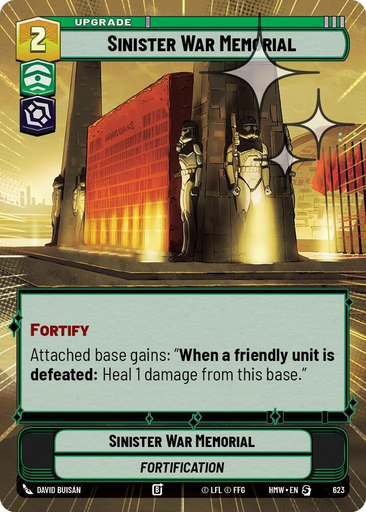 Image for Sinister War Memorial (Hyperspace Foil) (623) (Homeworlds) (HMW) - Star Wars: Unlimited