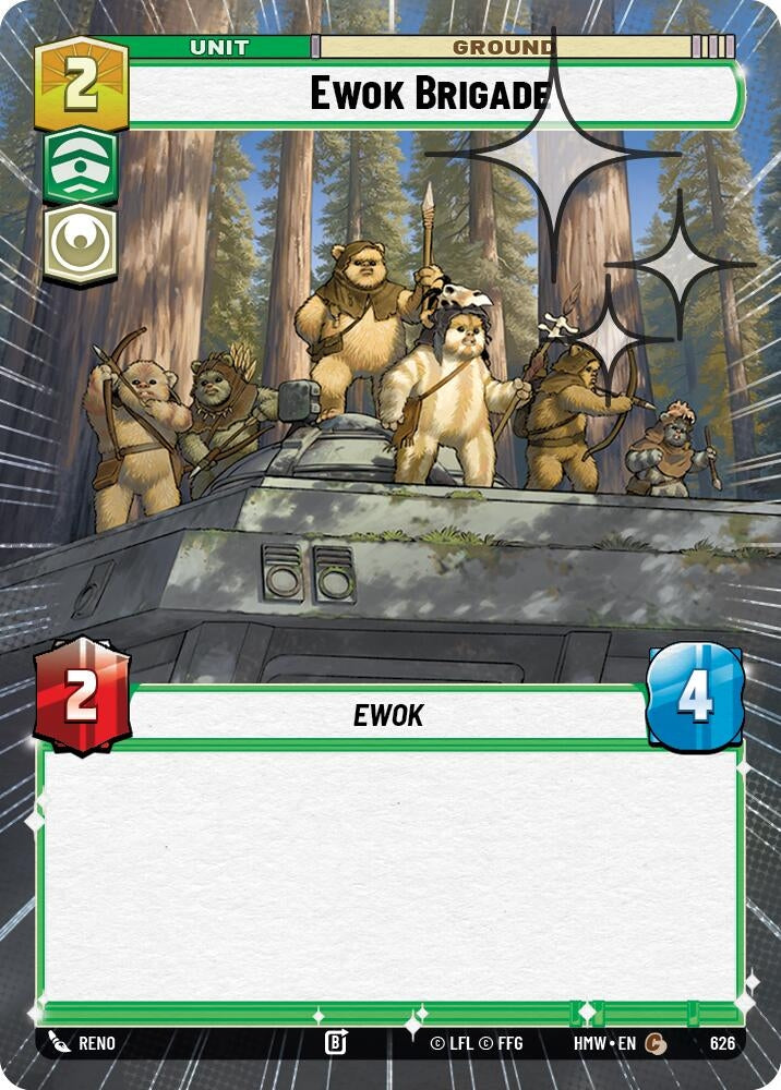 Image for Ewok Brigade (Hyperspace Foil) (626) (Homeworlds) (HMW) - Star Wars: Unlimited