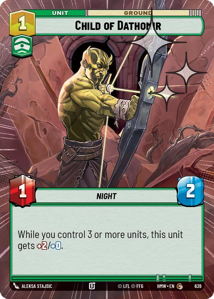 Image for Child of Dathomir (Hyperspace Foil) (639) (Homeworlds) (HMW) - Star Wars: Unlimited