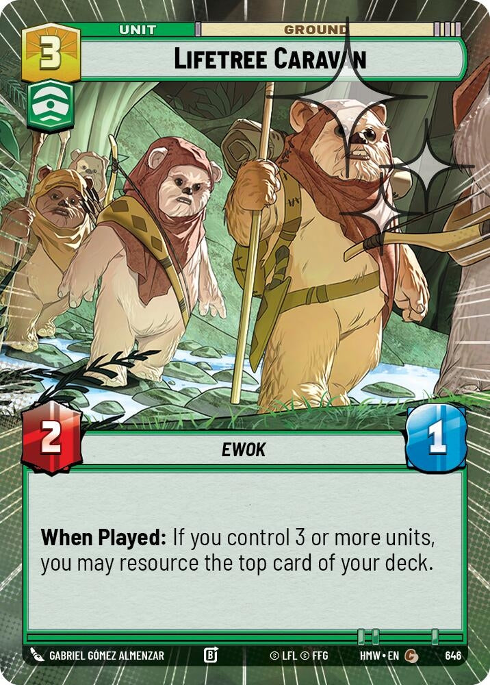Image for Lifetree Caravan (Hyperspace Foil) (646) (Homeworlds) (HMW) - Star Wars: Unlimited