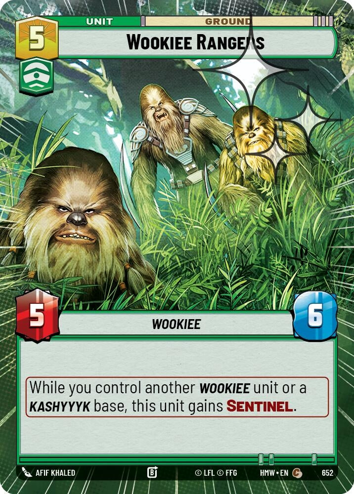 Image for Wookiee Rangers (Hyperspace Foil) (652) (Homeworlds) (HMW) - Star Wars: Unlimited