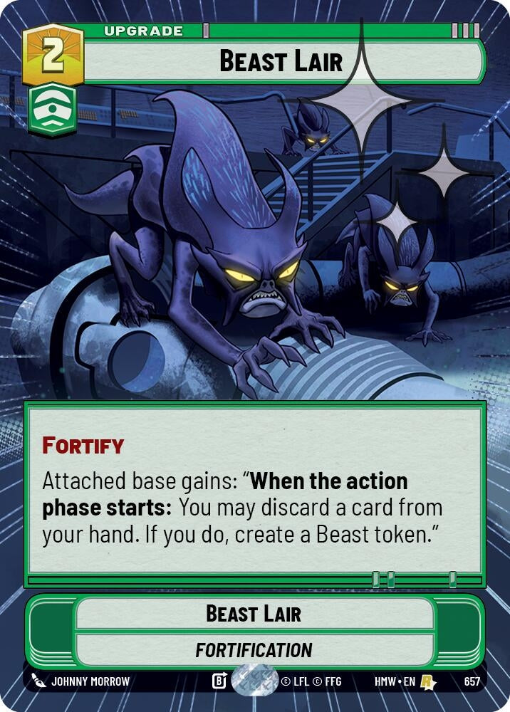 Image for Beast Lair (Hyperspace Foil) (657) (Homeworlds) (HMW) - Star Wars: Unlimited