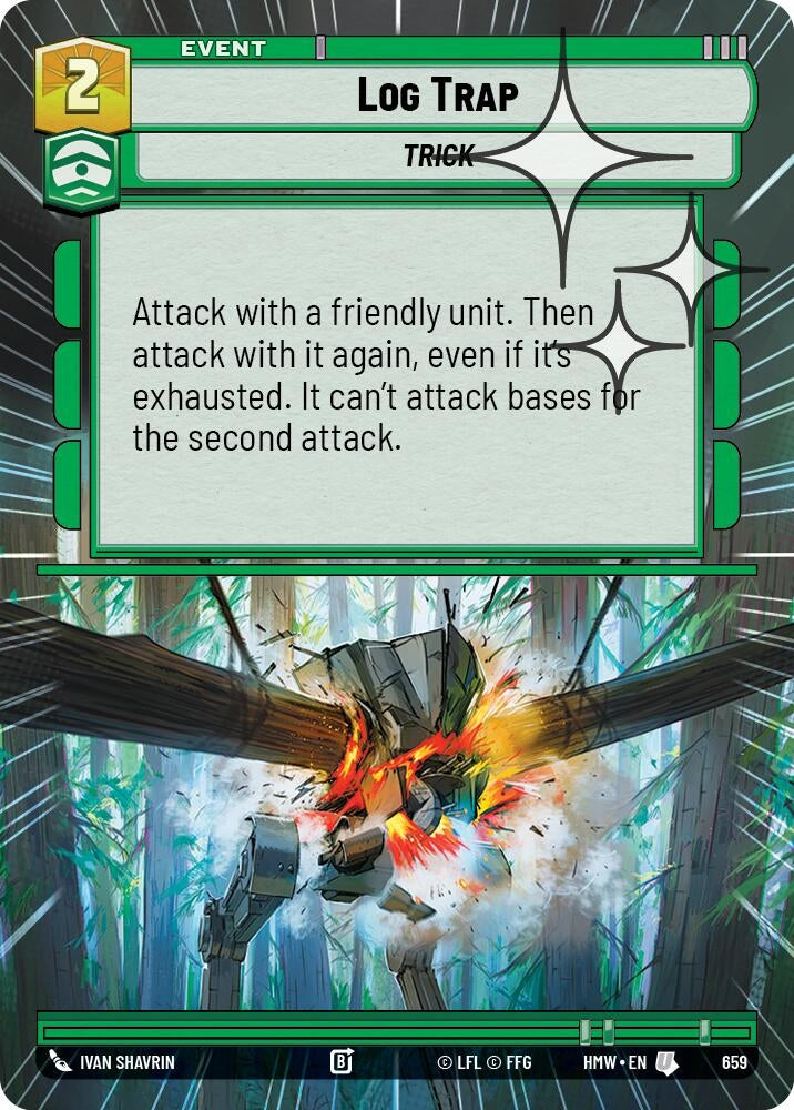 Image for Log Trap (Hyperspace Foil) (659) (Homeworlds) (HMW) - Star Wars: Unlimited