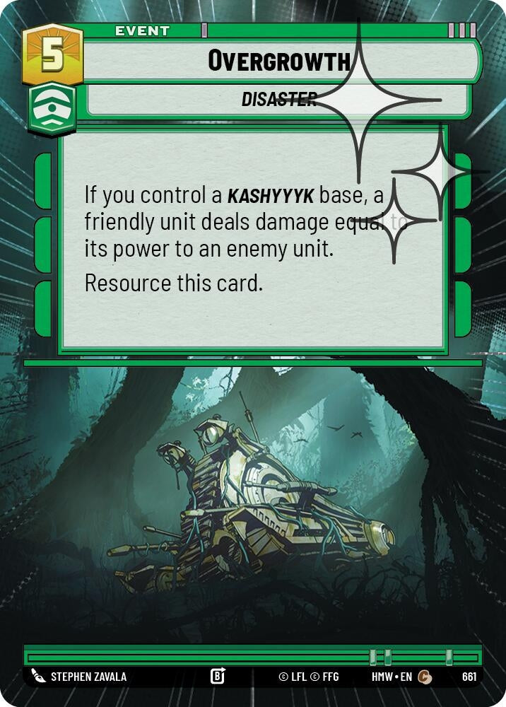 Image for Overgrowth (Hyperspace Foil) (661) (Homeworlds) (HMW) - Star Wars: Unlimited