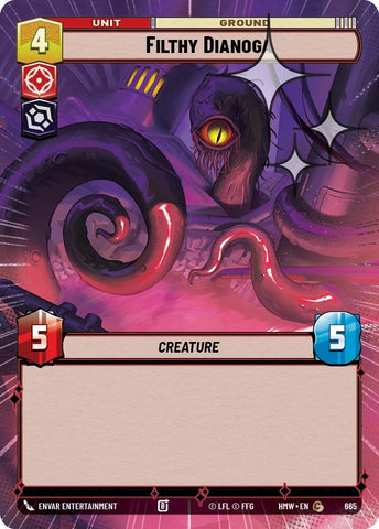 Image for Filthy Dianoga (Hyperspace Foil) (665) (Homeworlds) (HMW) - Star Wars: Unlimited
