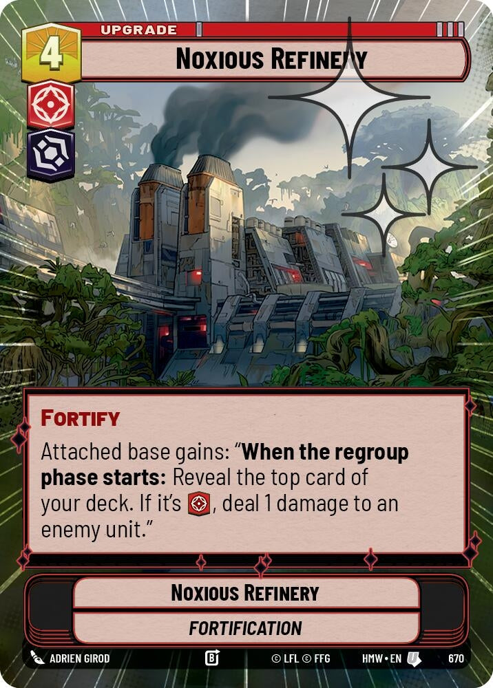 Image for Noxious Refinery (Hyperspace Foil) (670) (Homeworlds) (HMW) - Star Wars: Unlimited