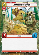 Image for Champions of Endor (Hyperspace Foil) (673) (Homeworlds) (HMW) - Star Wars: Unlimited
