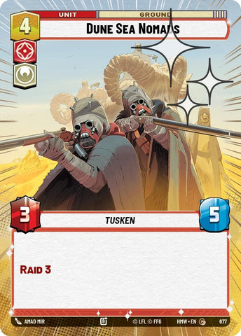 Image for Dune Sea Nomads (Hyperspace Foil) (677) (Homeworlds) (HMW) - Star Wars: Unlimited