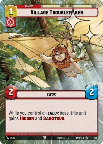 Image for Village Troublemaker (Hyperspace Foil) (686) (Homeworlds) (HMW) - Star Wars: Unlimited