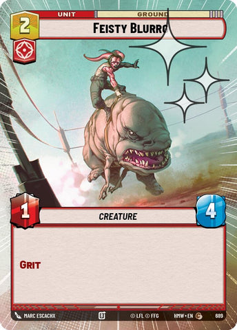 Image for Feisty Blurrg (Hyperspace Foil) (689) (Homeworlds) (HMW) - Star Wars: Unlimited