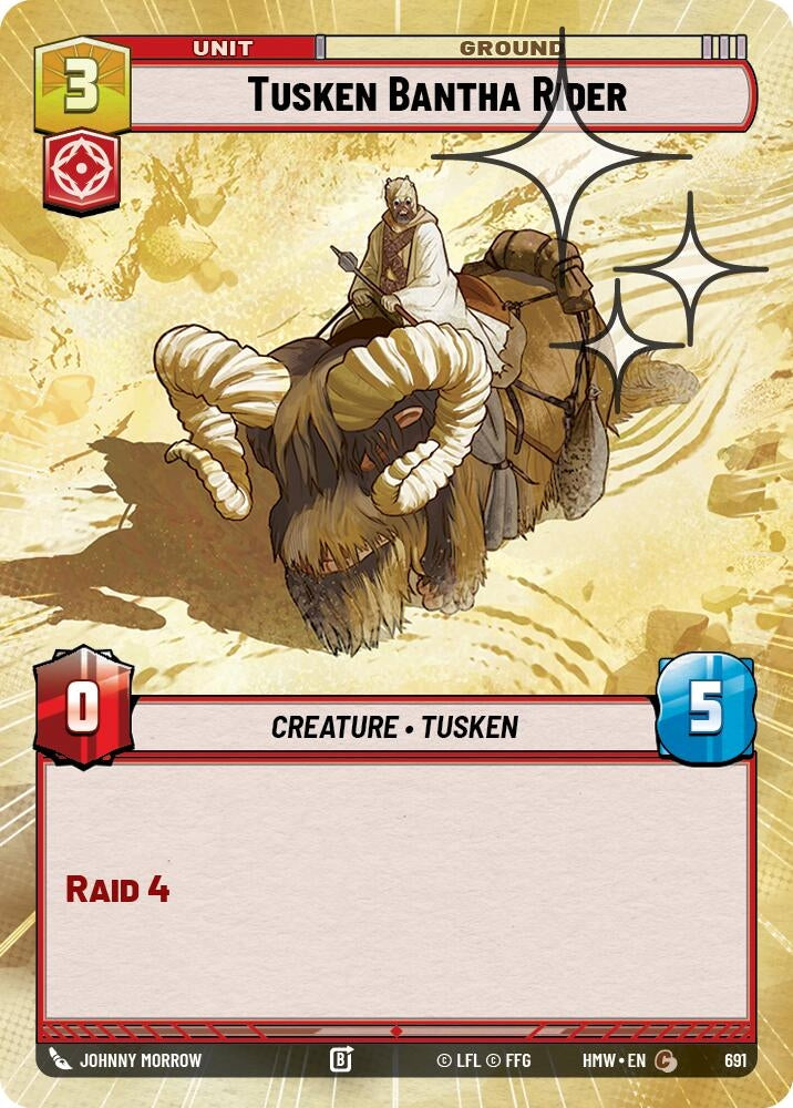 Image for Tusken Bantha Rider (Hyperspace Foil) (691) (Homeworlds) (HMW) - Star Wars: Unlimited