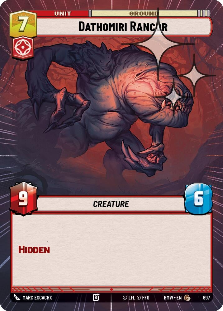 Image for Dathomiri Rancor (Hyperspace Foil) (697) (Homeworlds) (HMW) - Star Wars: Unlimited