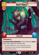 Image for Giant Gorax (Hyperspace Foil) (698) (Homeworlds) (HMW) - Star Wars: Unlimited