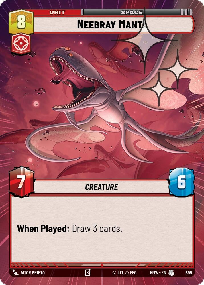 Image for Neebray Manta (Hyperspace Foil) (699) (Homeworlds) (HMW) - Star Wars: Unlimited