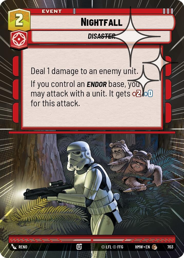 Image for Nightfall (Hyperspace Foil) (703) (Homeworlds) (HMW) - Star Wars: Unlimited