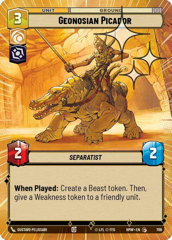 Image for Geonosian Picador (Hyperspace Foil) (709) (Homeworlds) (HMW) - Star Wars: Unlimited