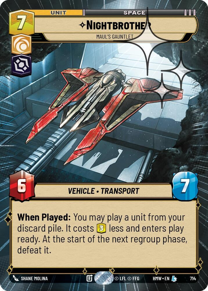 Image for Nightbrother - Maul's Gauntlet (Hyperspace Foil) (714) (Homeworlds) (HMW) - Star Wars: Unlimited