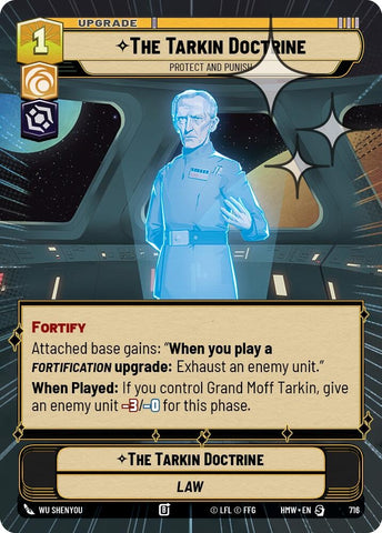 Image for The Tarkin Doctrine - Protect and Punish (Hyperspace Foil) (716) (Homeworlds) (HMW) - Star Wars: Unlimited