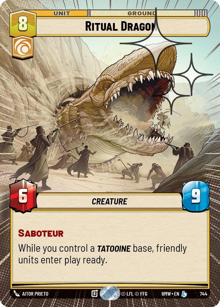 Image for Ritual Dragon (Hyperspace Foil) (744) (Homeworlds) (HMW) - Star Wars: Unlimited