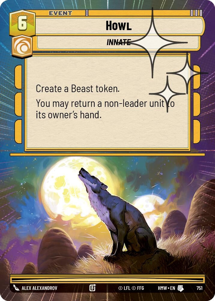 Image for Howl (Hyperspace Foil) (751) (Homeworlds) (HMW) - Star Wars: Unlimited