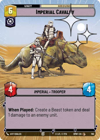 Image for Imperial Cavalry (Hyperspace Foil) (760) (Homeworlds) (HMW) - Star Wars: Unlimited
