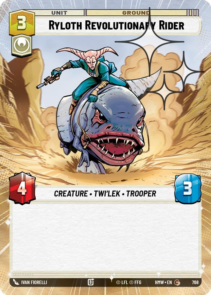 Image for Ryloth Revolutionary Rider (Hyperspace Foil) (768) (Homeworlds) (HMW) - Star Wars: Unlimited