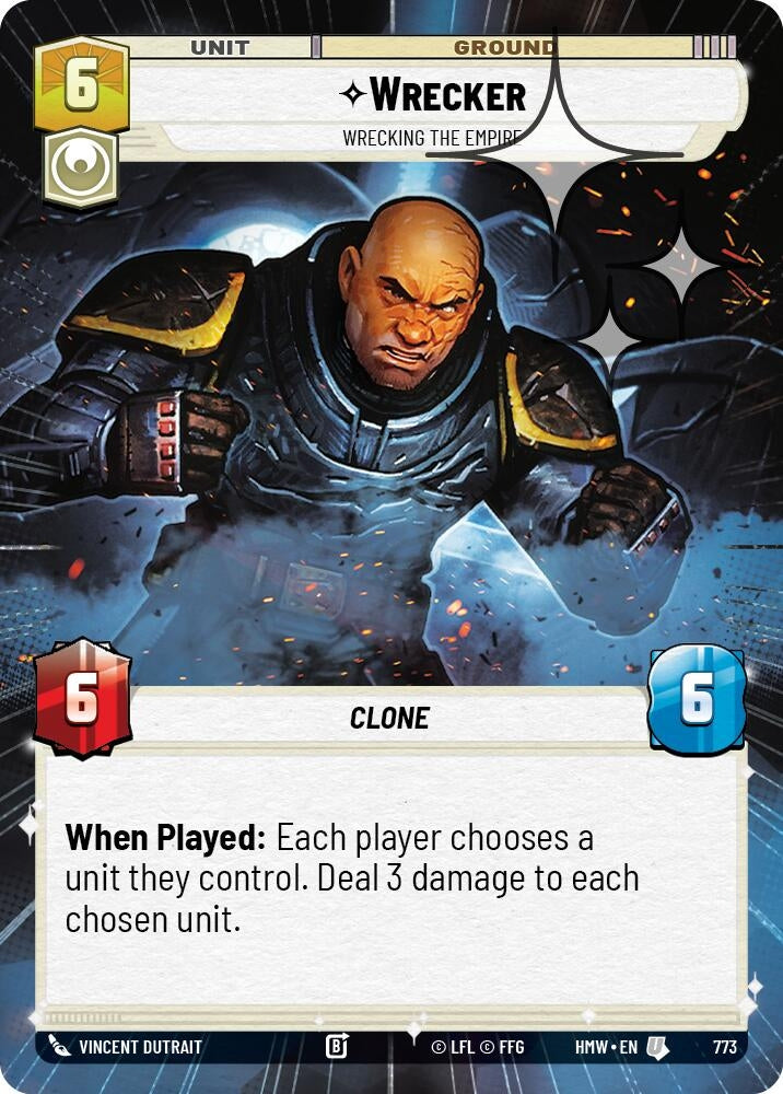 Image for Wrecker - Wrecking the Empire (Hyperspace Foil) (773) (Homeworlds) (HMW) - Star Wars: Unlimited