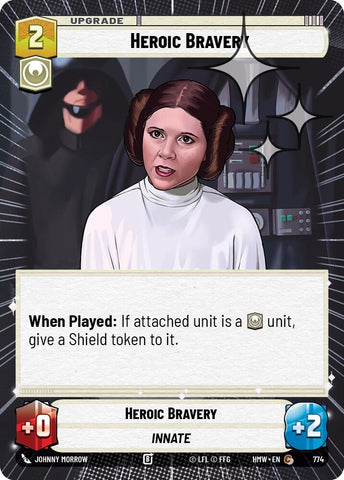 Image for Heroic Bravery (Hyperspace Foil) (774) (Homeworlds) (HMW) - Star Wars: Unlimited