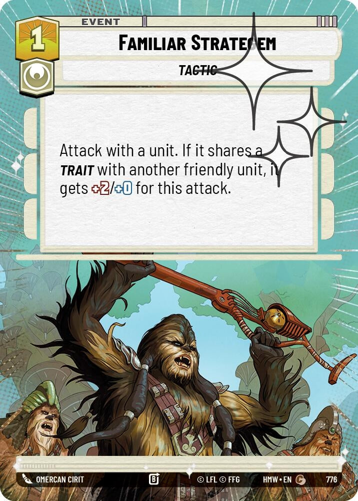Image for Familiar Strategem (Hyperspace Foil) (776) (Homeworlds) (HMW) - Star Wars: Unlimited