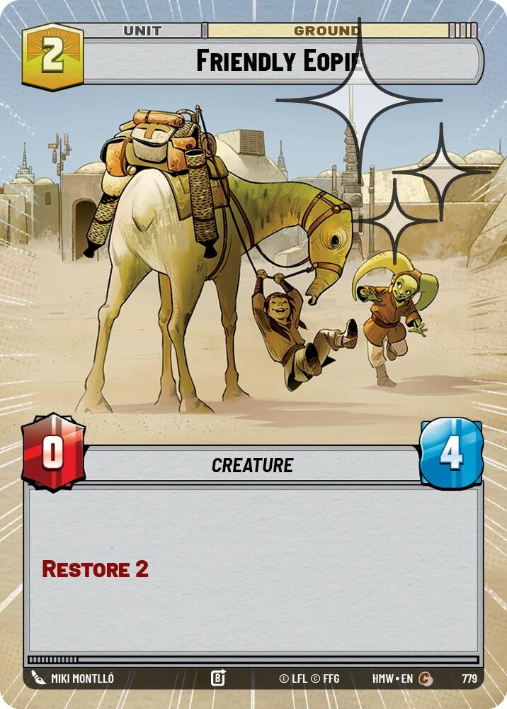 Image for Friendly Eopie (Hyperspace Foil) (779) (Homeworlds) (HMW) - Star Wars: Unlimited