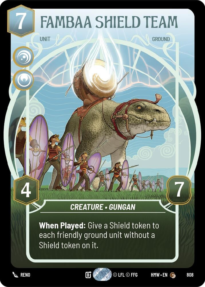 Image for Fambaa Shield Team (Prestige) (808) (Homeworlds) (HMW) - Star Wars: Unlimited