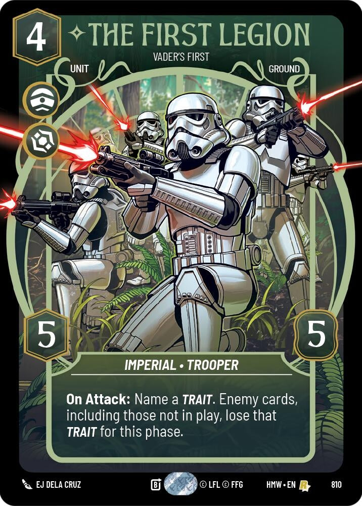 Image for The First Legion - Vader's Fist (Prestige) (810) (Homeworlds) (HMW) - Star Wars: Unlimited