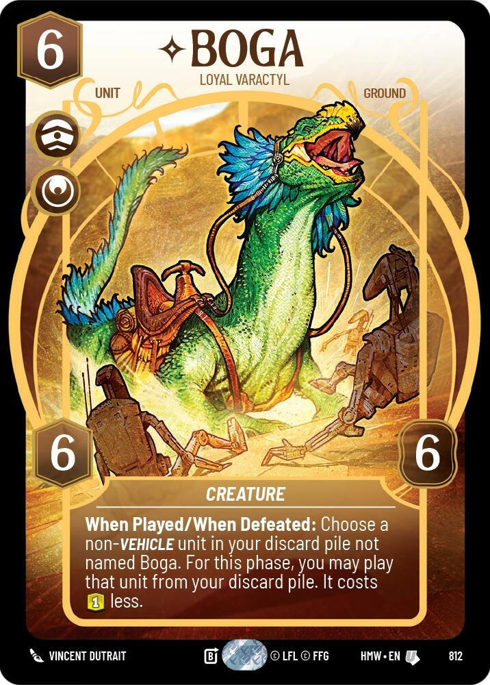 Image for Boga - Loyal Varactyl (Prestige) (812) (Homeworlds) (HMW) - Star Wars: Unlimited