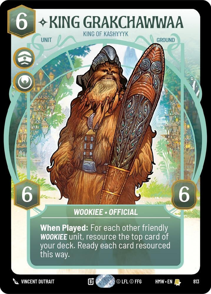 Image for King Grakchawwaa - King of Kashyyyk (Prestige) (813) (Homeworlds) (HMW) - Star Wars: Unlimited