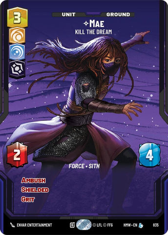 Image for Mae - Kill the Dream (Prestige) (835) (Homeworlds) (HMW) - Star Wars: Unlimited
