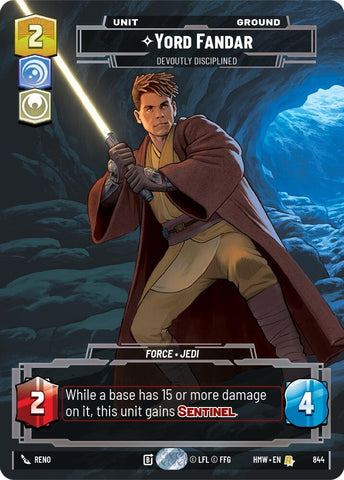 Image for Yord Fandar - Devoutly Disciplined (Prestige) (844) (Homeworlds) (HMW) - Star Wars: Unlimited