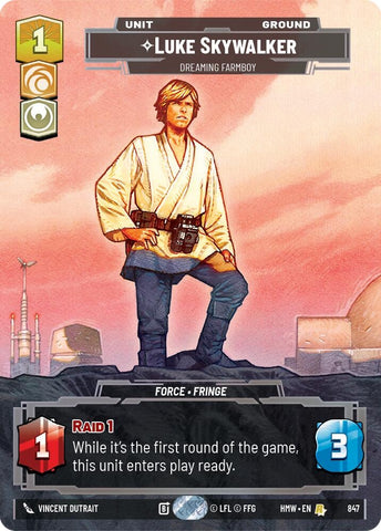 Image for Luke Skywalker - Dreaming Farmboy (Prestige) (847) (Homeworlds) (HMW) - Star Wars: Unlimited