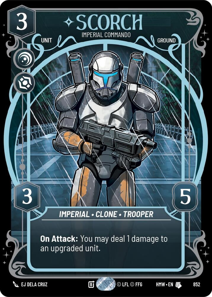 Image for Scorch - Imperial Commando (Prestige Foil) (852) (Homeworlds) (HMW) - Star Wars: Unlimited