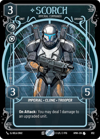 Image for Scorch - Imperial Commando (Prestige Foil) (852) (Homeworlds) (HMW) - Star Wars: Unlimited
