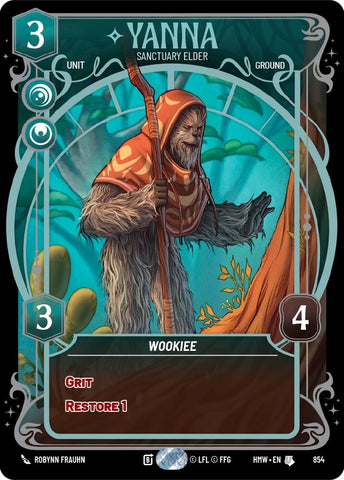 Image for Yanna - Sanctuary Elder (Prestige Foil) (854) (Homeworlds) (HMW) - Star Wars: Unlimited